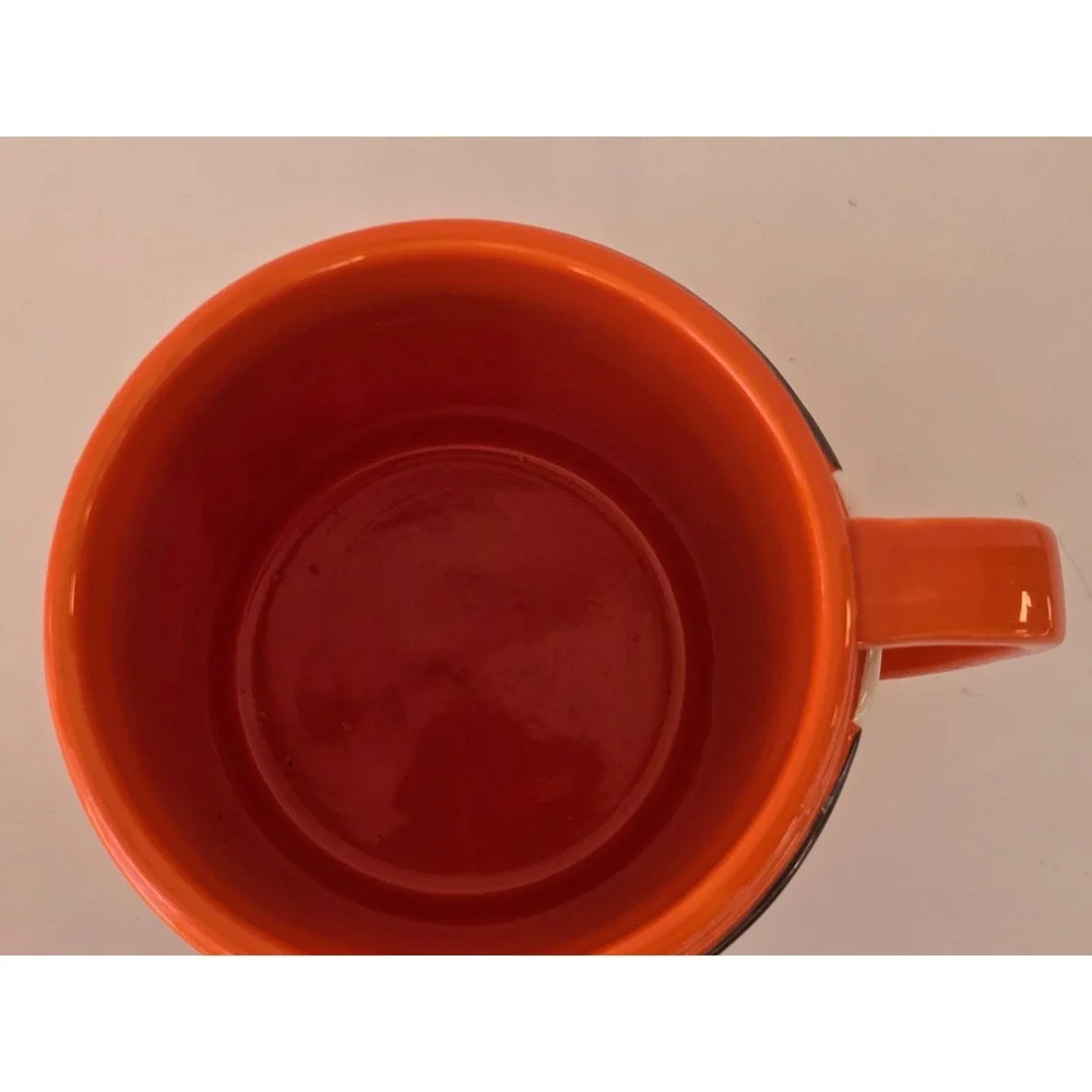 Home Depot Homers All Purpose Bucket Mug 2012 Mr Christmas Orange Ceramic Cup